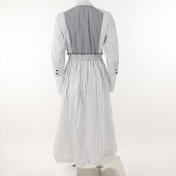 Sandro Alison Striped Cotton MIDI Dress - Picture 4 of 5